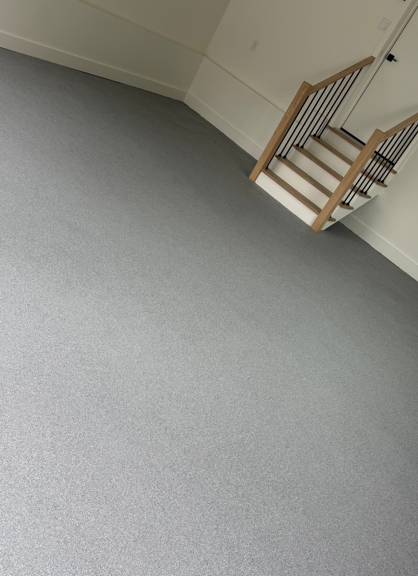 Grani-Flex decorative flake coating on a residential garage floor